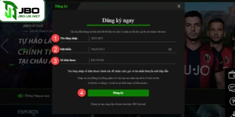 Những điều kiện cần biết trước khi đăng ký JBO