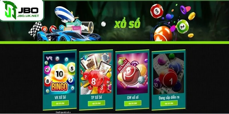 Xổ số JBO đa dạng hình thức và minh bạch